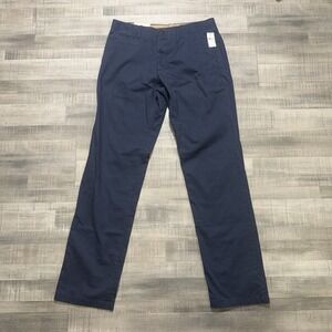 NWT GAP THE LIVED-IN STRAIGHT MEN'S PANTS Navy Blue  33x34 NEW WITH TAG